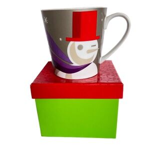Starbucks Coffee Mug Christmas When We're Together Holiday Snowman 2011 w Box